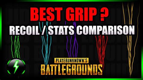 Pubg Guide The Best Grip Actual Stats And Side By Side Recoil Comparison