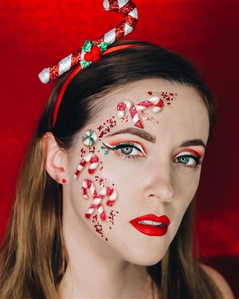 Christmas Makeup Candy Canes Christmas Chrtistmasmakeup