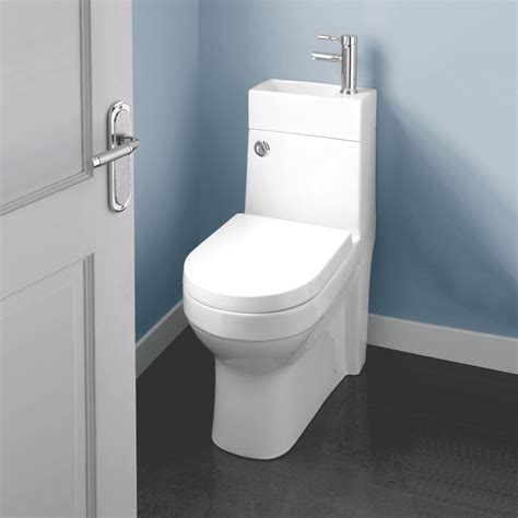 Two In One Combination Close Coupled Toilet With Wash Basin Small