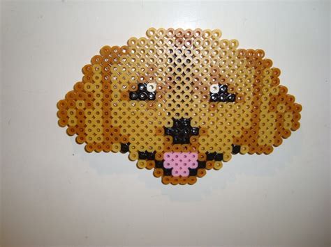 Dog Perler Bead Golden Retriever Handmade Fridge Magnet Ebay