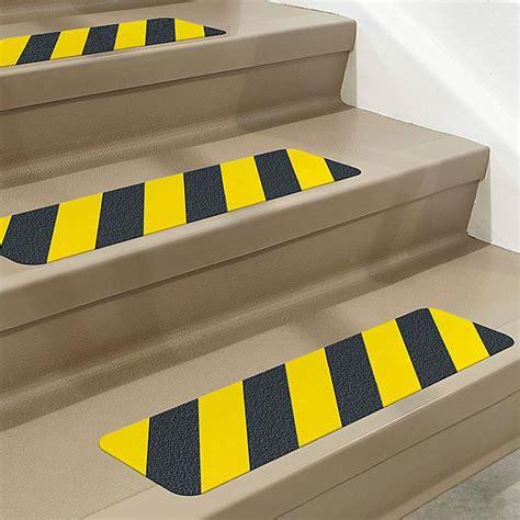 Anti Slip Treads Yellowblack 6 X 24 S 23685 Uline