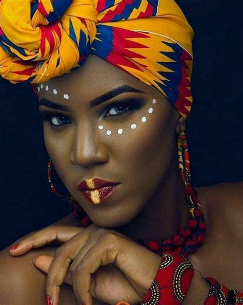 Pin By Tara On Beautifully Wrapped African Tribal Makeup African