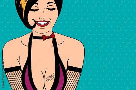 Sexy Horny Woman In Comic Style Xxx Illustration Stock Vector Adobe