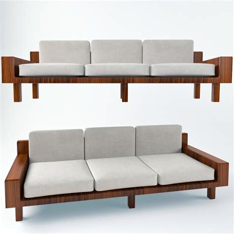 Modern Sofa 3d Model By Djillali03