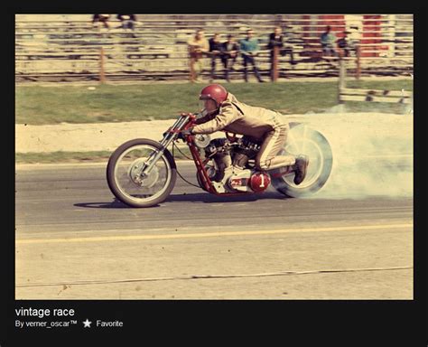 Motorcycle 74 Vintage Drag Racing