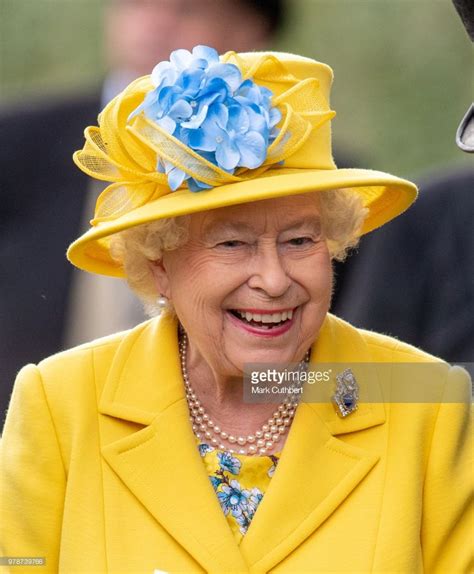 Queen Elizabeth Ii Attends Royal Ascot Day 1 At Ascot Racecourse On