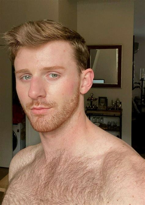 Shirtless Male Muscular Hairy Chest Scruffy Ginger Red Head Hunk Photo X B Ga Suporte Tech