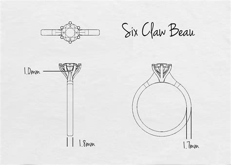 Six Claw Round Brilliant Beau Diamond Ring In 18k Rose Gold Quality