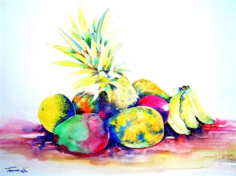Tropical Fruit Painting By Frances Ku