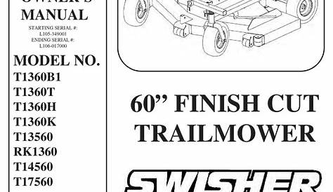 swisher mower parts manual