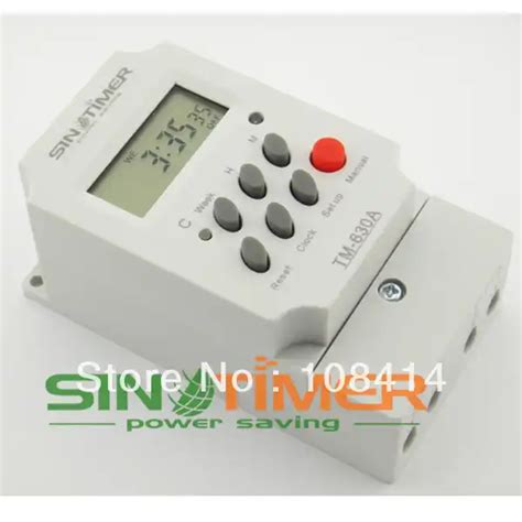 30amp Mini 220v Timer Switch 7 Days Programmable 24hrs Timer Relay Free