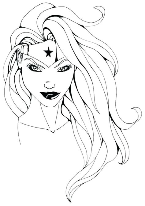 Female Superhero Drawing Template At Getdrawings Free Download