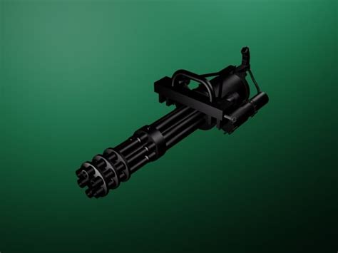 M134 Machine Gun 3d Model In Artillery 3dexport