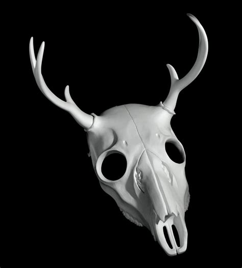 Deer Skull Mask Wendigo Post Apocalyptic Bone Mask Animal Etsy