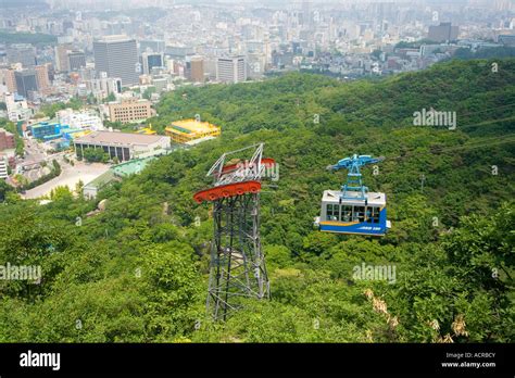 N Seoul Tower Cable Car Hi Res Stock Photography And Images Alamy