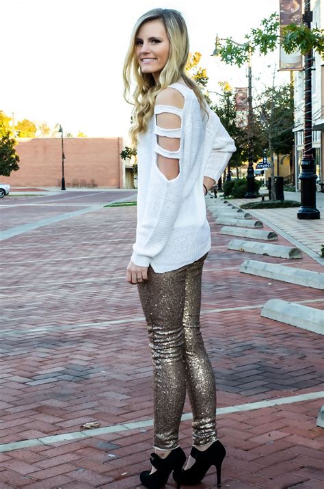 Center Of Attention Sequin Pants Gold Sequin Leggings Sequins