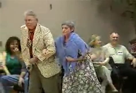 Goofy Couple Dances Swing At Retirement Community
