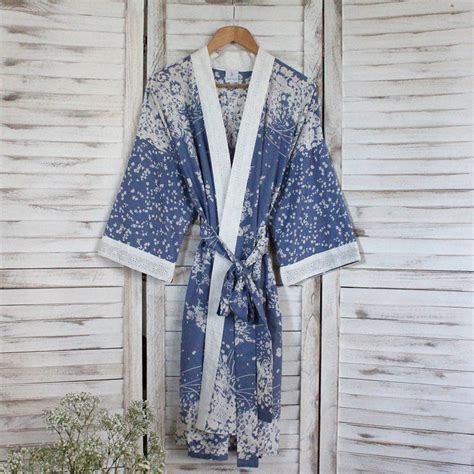 Dusk Kimono Dressing Gown One Left By Verry Kerry