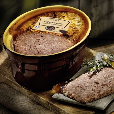 Country Style Pâté With Calvados French Pork Stoneware Terrine ±55kg
