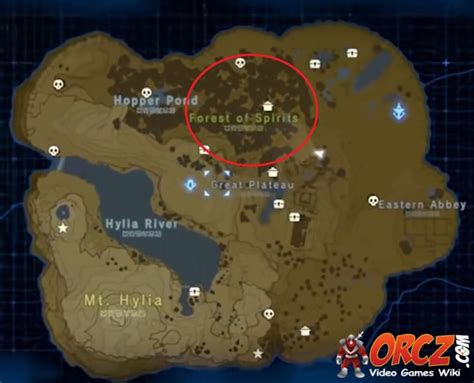 Breath Of The Wild Map Forest Of Spirits The Video Games