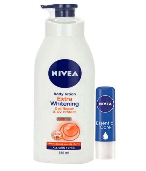 Nivea Extra Whitening Cell Repair And Uv Protect Spf15 350ml Nivea