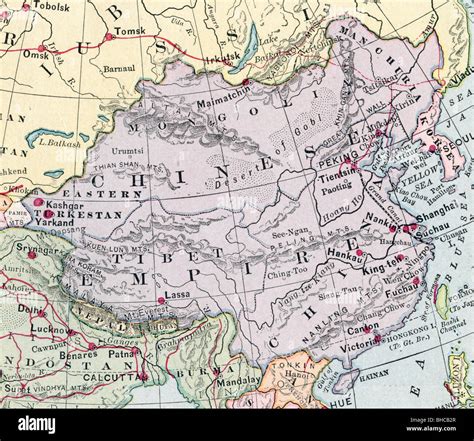 Old Map Of China