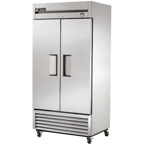True T 35f Hc Reach In Two Section Freezer W Two Solid Stainless Steel