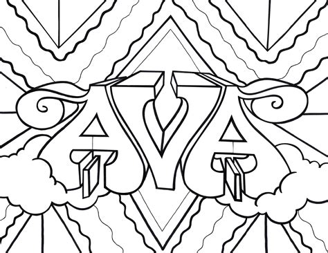 ava coloring sheet coloring pages