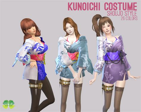P The Sims 4 Kunoichi Costume Sims 4 Sims Sims 4 Mods Clothes