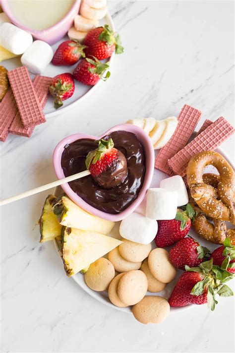 Easy Chocolate Fondue For Two Recipe Dessert For Two Recipe
