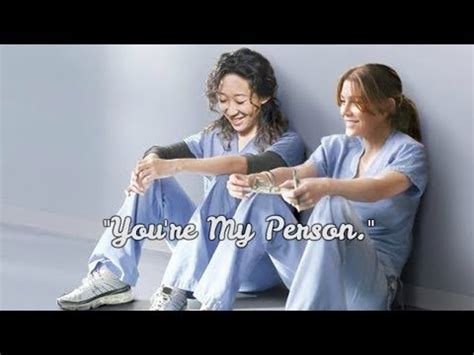 These grey's anatomy quotes are full of powerful life lessons you can arm yourself with so you can fight and hopefully win your own battles. GREY'S ANATOMY: "YOU'RE MY PERSON" MEREDITH & CRISTINA QUOTES free audio - YouTube