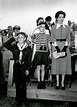 Arthur MacArthur IV, center, son of General Douglas MacArthur, salutes ...