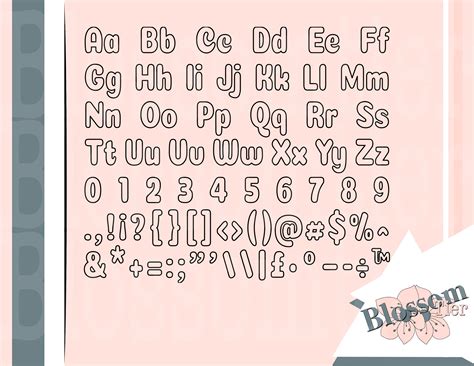 Bubble Font Svg Bubble Font Wordart Font Svg Outline Font Svg Cute Images