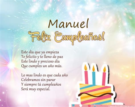 Sintético 138 Imágenes De Feliz Cumpleaños Manuel