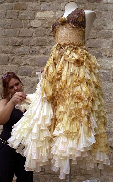 museum of sex celebrates condoms with dress made from 1 200 rubbers photos huffpost