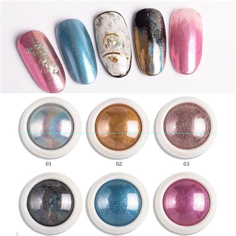 6 Colorsset Best Holographic Nail Powder Nail Art Acrylic Glitter