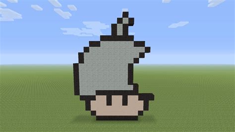 Minecraft Pixel Art I Apple Mushroom Youtube