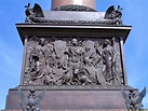 Alexander Column at Palace Square in Saint Petersburg, Russia ...