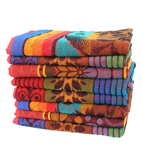 Dreamstime is the world`s largest stock photography community. Mandhania Set of 8 Cotton Bath Towel - Multi Color - Buy ...