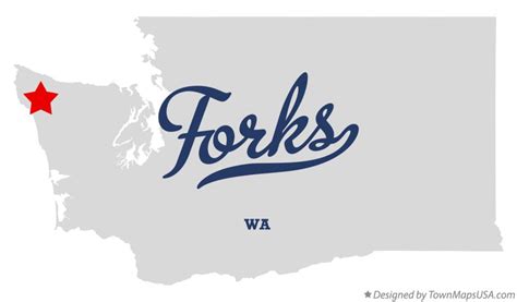 Map Of Forks Wa Washington