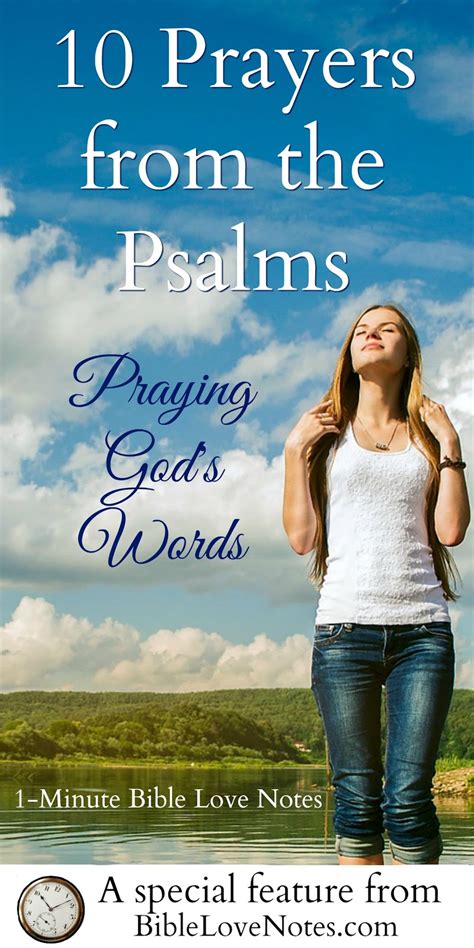 1 Minute Bible Love Notes 10 Good Prayers From Psalms