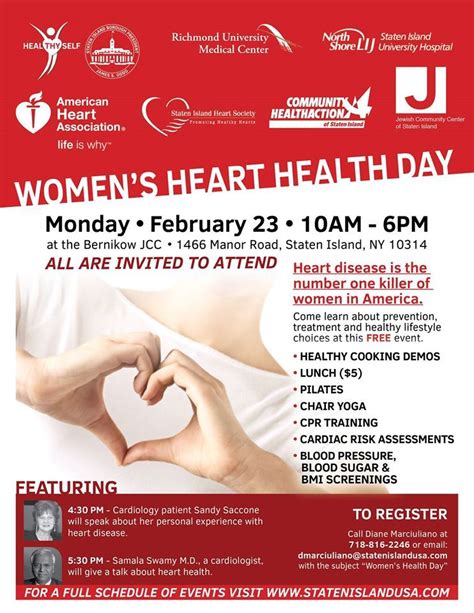 Join Us For Womens Heart Health Day On February 23rd Statenisland