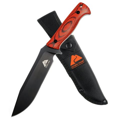 Ozark Trail Set Pakkawood Handle Fixed Blade Knife Survival Hunting