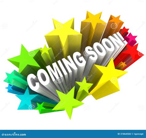 Coming Soon Announcement Of New Product Or Store Opening Stock