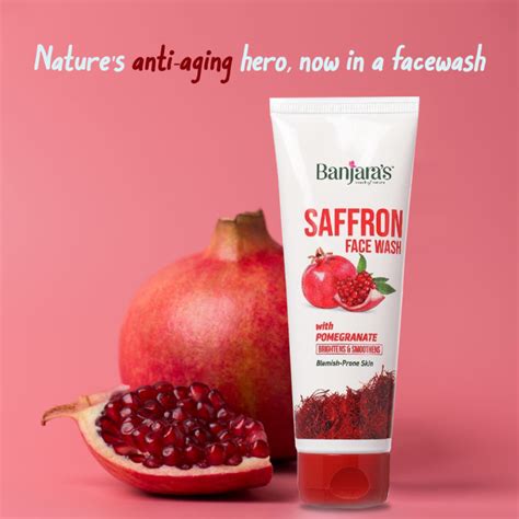 Banjaras Saffron Face Wash With Pomegranate 100ml Lazada