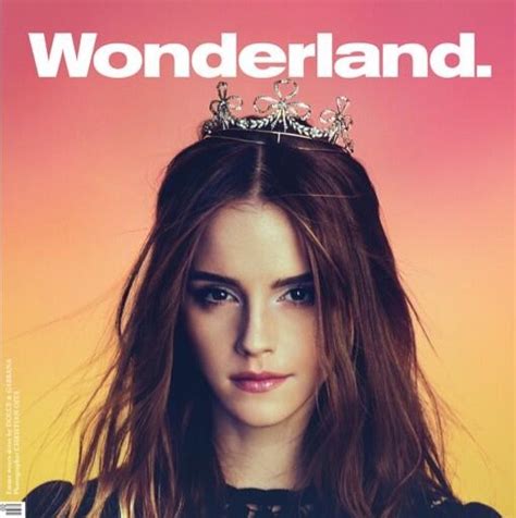Emma Watson For February Wonderland Wonderland
