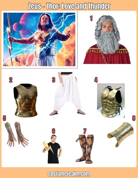 How To Dress Like Dress Like Zeus Guide For Cosplay And Halloween