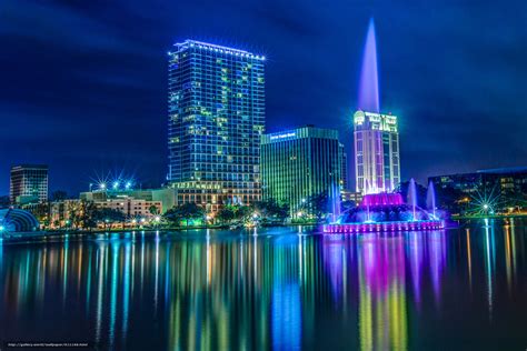 Download Wallpaper Downtown Orlando Florida Lake Eola Park Free