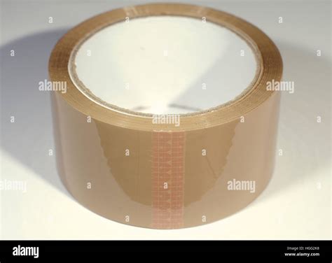 A Roll Of Brown Parcel Tape Stock Photo Alamy