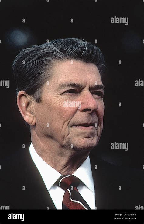Washington Dc Usa 13th November 1984 President Ronald Reagan